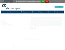 Tablet Screenshot of debt-managers.com